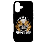 Celiac Disease Wheat is Murder Gluten Free Skeleton Skull Case for iPhone 17