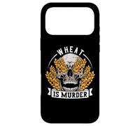 Celiac Disease Wheat is Murder Gluten Free Skeleton Skull Case for iPhone 17 Pro Max