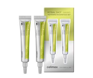 celimax The Vita A Retinal Shot Tightening Booster Duo Set 15mlx2 | with Retinal 0.1%, Matryxyl 3%, Pore Minimizer, Wrinkles & Fine Lines, Firmer Skin