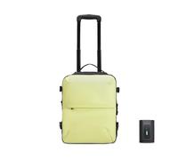 CELIMS - Cabin suitcase 40 x 30 x 20 cm Ryanair, Transavia, Volotea, Easyjet and + | with Trolley, Vacuum AirPlus by TSA Padlock | Cabin Luggage | Laptop Airplane Bag, Yellow, Trolley, Trolley
