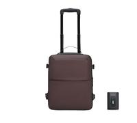 CELIMS - Cabin suitcase 40 x 30 x 20 cm Ryanair, Transavia, Volotea, Easyjet and + | with Trolley, Vacuum AirPlus by TSA Padlock | Cabin Luggage | Laptop Airplane Bag, Burgundy, Trolley, Trolley