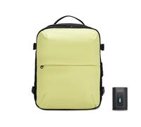 CELIMS - Cabin suitcase 40 x 30 x 20 cm Ryanair, Transavia, Volotea, Easyjet and + | with Trolley, Vacuum AirPlus by TSA Padlock | Cabin Luggage | Laptop Airplane Bag, Yellow, Classique, Classic
