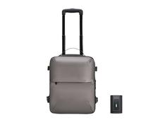 CELIMS - Cabin suitcase 40 x 30 x 20 cm Ryanair, Transavia, Volotea, Easyjet and + | with Trolley, Vacuum AirPlus by TSA Padlock | Cabin Luggage | Laptop Airplane Bag, grey, Trolley, Trolley