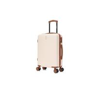 CELIMS - Carry-On Suitcase Approved by 100+ Airlines | Lightweight and Hard Shell | 55x40x20 | Cabin Luggage | ABS Travel Suitcase with 4 Wheels | Cream