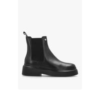 Celina Black Leather Chelsea Boots - Black Leather / 7