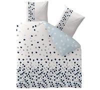 CelinaTex Fashion Iris reversible bed linen cotton dots white blue grey 200 x 200 cm