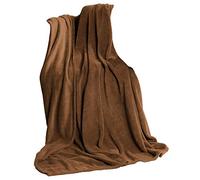 CelinaTex Fluffy Cuddly Blanket 150 x 200 cm Brown Sofa Blanket Soft Microfibre Fleece Oeko-Tex TV Blanket