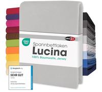 CelinaTex Lucina Fitted Sheet Cotton 140x200-160x200 cm silver grey