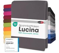 CelinaTex Lucina Fitted Sheet Cotton 200x200-200x220 cm anthracite