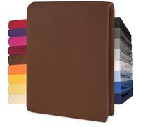 CelinaTex Lucina Fitted Sheet Cotton 200x200-200x220 cm choco brown