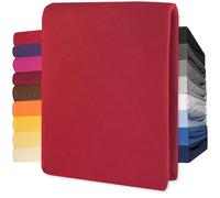 CelinaTex Lucina Fitted Sheet Cotton 200x200-200x220 cm ruby red