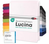 CelinaTex Lucina Fitted Sheet Cotton 200x200-200x220 cm snow white