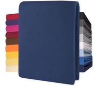 CelinaTex Lucina Fitted Sheet Cotton 90x200-100x200 cm dark blue