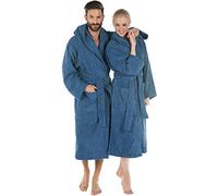 CelinaTex Men's Montana Bathrobe, Blue, XXL