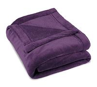CelinaTex Montreal cuddly blanket microfibre blanket Coral fleece 150 x 200 cm purple