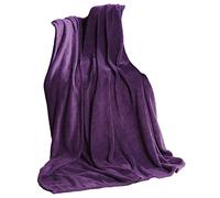 CelinaTex TV Blanket Cuddly Blanket XXL 220 x 240 cm Purple Coral Fleece Throw Microfibre Sofa Blanket Bed Throw