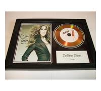 celine dion signed disc display