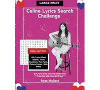 Celine Lyrics Search Challenge: Word search of Dion most loved songs|Unofficial Puzzle for Celine Fans| with amazing facts and Trivial about Dion| Perfect for All Ages