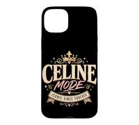 Celine Mode Iconic Quote Crown Graphic Since Forever Name Case for iPhone 15 Plus