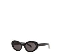 Celine - Oval-frame Sunglasses, Black, Celine Oval Sunglasses, 100% UV Protection - One Size