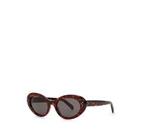 Celine - Oval-frame Sunglasses, Brown, Celine Sunglasses Oval, 100% UV Protection - One Size