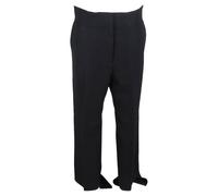 Celine Preloved Asymmetrical Trousers In Black Wool Black