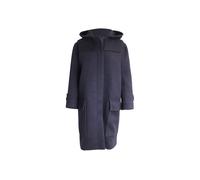Celine Preloved Hooded Coat In Navy Blue Lana Vergine Navy