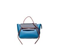 Celine Preloved Mini Tricolor Smooth Calfskin Belt Bag In Blue Blue