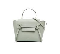 Celine Preloved Nano Grained Calfskin Belt Bag In Green Green