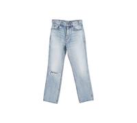 Celine Preloved Ripped Washed Denim Jeans In Blue Cotton Blue
