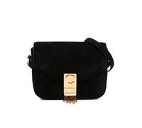 Celine Preloved Small Suede Pampille C Bag In Black Black