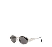 Celine Triomphe Round-frame Metal Sunglasses - Silver - One Size
