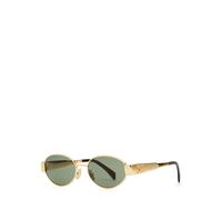 Celine Triomphe Round-frame Sunglasses - Gold