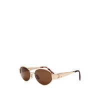 Celine Triomphe Round-frame Sunglasses - Gold - One Size