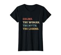 Celine Woman Myth Legend Varsity Funny Name Personalized T-Shirt