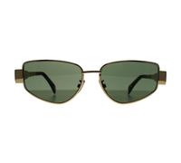 Celine Women's Cat Eye Shiny Endura Gold Green Metal Triomphe CL40293U