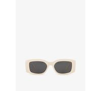 Celine Womens Celine Cl40282U Triomphe Rectangle-Frame Acetate Sunglasses White
