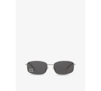 Celine Womens Celine Cl40285U Triomphe Square-Frame Metal Sunglasses Grey