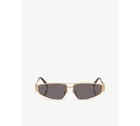 Celine Womens Celine Cl40318U Triomphe Square-Frame Metal Sunglasses Yellow