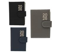 Celino® 2026 Page a Day A7 Diary Soft Leather Feel Pocket Size Journal With Pen Gift - Randomly