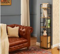 Celino 4 Tier Ladder Shelf Bookcase Living Room Display Storage Cupboard Shelving Unit 29.1X23.5X144 Cm