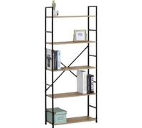 Celino 5 Tier Ladder Shelf Bookcase Wide Living Room Display Storage Shelving Unit