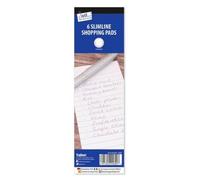 CELINO making your day 6 x Slimline Shopping Pads To Do List Notepad Jotter Pad Grocery List 180 Sheets