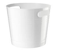 CELINO making your day 8L Flexi Plastic Bin Waste Paper Rubbish Basket Dustbin Kitchen Office Bathroom (White)