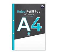 CELINO making your day A4 Refill Pad Ruled 200 Pages Margin Lined Writing Note Book Punched Holes