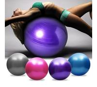 CELINO making your day Gym Ball Exercise Fitness Yoga 55cm 65cm 75cm Fitness Pregnancy Swiss Pilates (Purple, 75 cm)