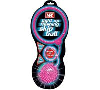 CELINO making your day Kids Ankle Skip Ball Light Up Summer Garden Outdoor Game Toy Jump Skipping Rope (Pink)