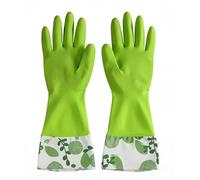 CELINO making your day Long Sleeve Rubber Gloves Household Cleaning Dish Washing up Kitchen Window Car (Small)