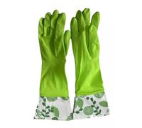 CELINO making your day Long Sleeve Rubber Gloves Household Cleaning Dish Washing up Kitchen Window Car (Large)