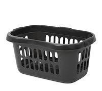 Celino® Plastic High Grade Hipster Style Washing Clothes Linen Storage Laundry Basket UK (Black)